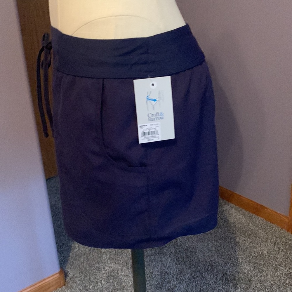 Croft & Barrow Swim Bottoms, Navy Blue, Size Small